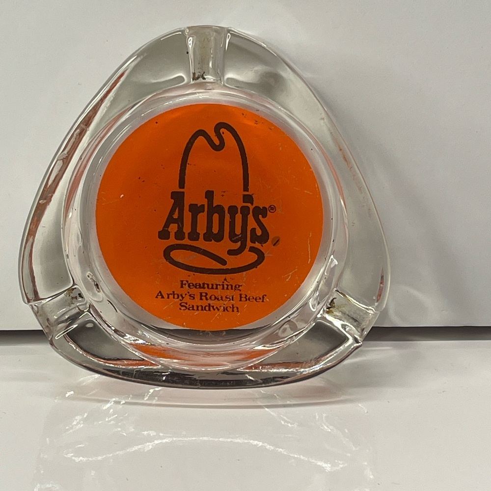 Vintage Arby's Glass Ashtray